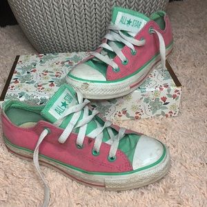 Pink & Green Converse